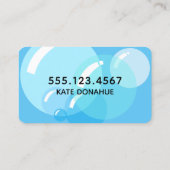 シャボン玉の洗浄 名刺 (裏面)