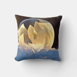 シャボン玉の雪 クッション