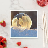 シャボン玉の雪 スタンダードランチョンナプキン (インサイチュ)