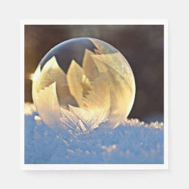 シャボン玉の雪 スタンダードランチョンナプキン