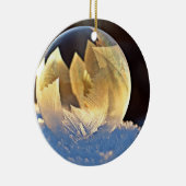 シャボン玉の雪 セラミックオーナメント (右)