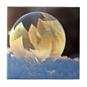 シャボン玉の雪 タイル (正面)