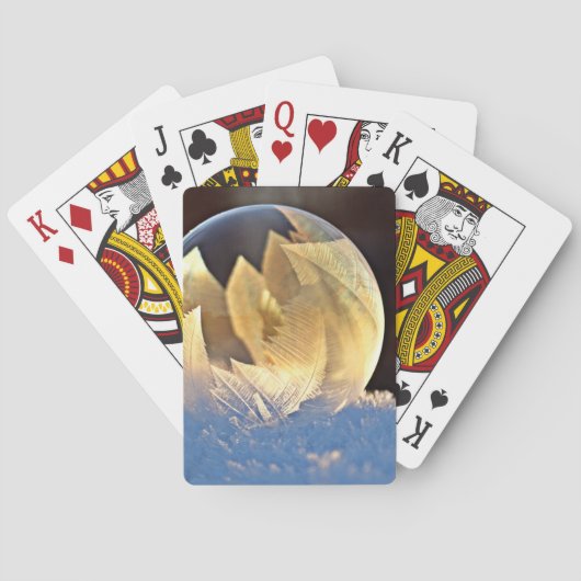 シャボン玉の雪 トランプ (裏面)