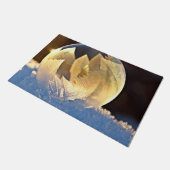 シャボン玉の雪 ドアマット (アングル)