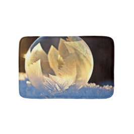 シャボン玉の雪 バスマット