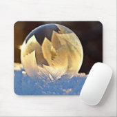 シャボン玉の雪 マウスパッド (マウス)