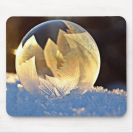 シャボン玉の雪 マウスパッド