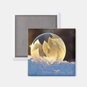 シャボン玉の雪 マグネット (正面/裏面)