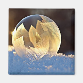 シャボン玉の雪 マグネット