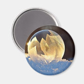 シャボン玉の雪 マグネット (正面/裏面)