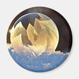 シャボン玉の雪 マグネット