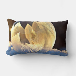 シャボン玉の雪 ランバークッション