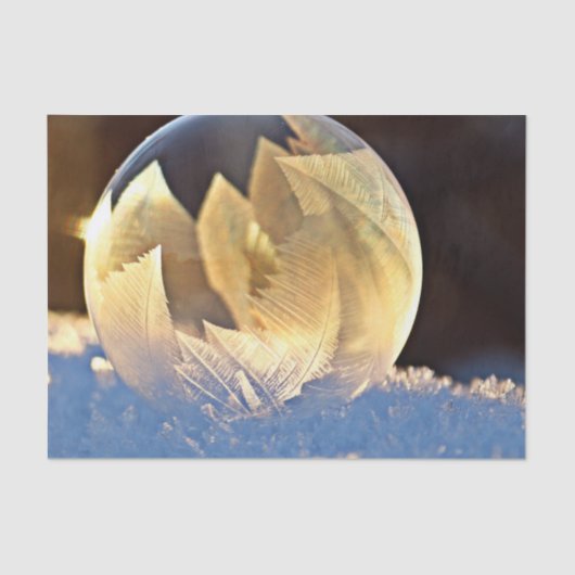 シャボン玉の雪 薄葉紙 (正面)