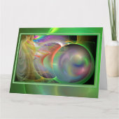 シャボン玉を吹く BIG カード 宇宙の窓 (正面)