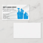 シャボン玉ハウス |クリーンサプライのメイドロゴ 名刺 (正面/裏面)