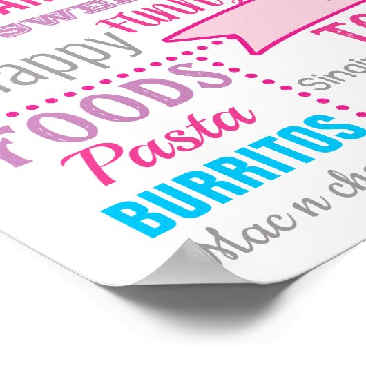 シャボン玉バースデーパーティーの看板ポスター ポスター (角)