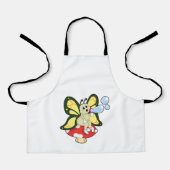 シャボン玉入り蝶 エプロン (正面)