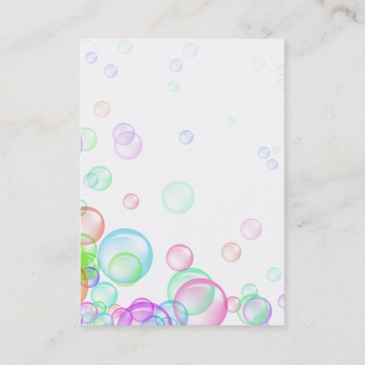 シャボン玉名刺 名刺 (裏面)