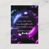 シャボン玉洗車の名刺 名刺 (裏面)