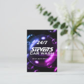 シャボン玉洗車の名刺 名刺 (スタンド正面)