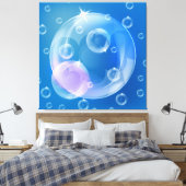 シャボン玉 キャンバスプリント (インサイチュ (寝室))