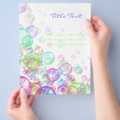 シャボン玉 チラシ (手)