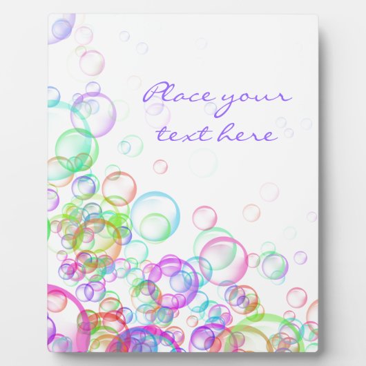 シャボン玉 フォトプラーク (正面)