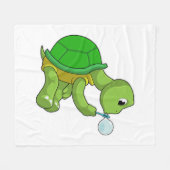 シャボン玉 フリースブランケット (正面(横))