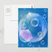 シャボン玉 ポストカード (正面/裏面)