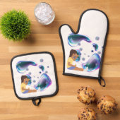 シャボン玉 鍋つかみ&鍋敷きセット (トップダウン)