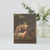 シャボン玉c.1733-34 (キャンバス上の油) ポストカード (スタンド正面)