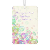 シャボン カーエアーフレッシュナー (裏面)