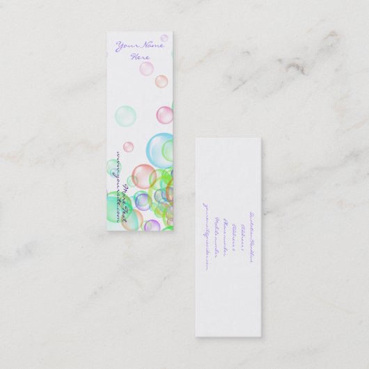 シャボン スキニー名刺 (正面/裏面)