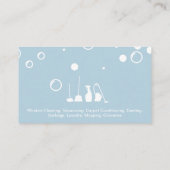 シャボン | スキージウィンドウのクリーニング 名刺 (裏面)