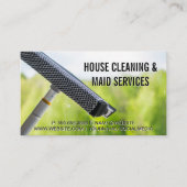 シャボン | スキージウィンドウのクリーニング 名刺 (正面)