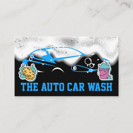 シャボン |スポンジとバケツの名刺 名刺 (正面)