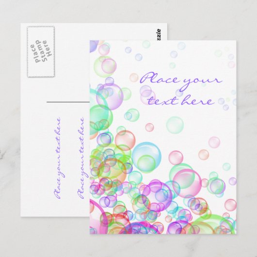 シャボン ポストカード (正面/裏面)