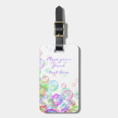 シャボン ラゲッジタグ (正面縦)