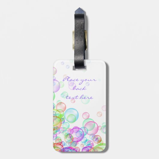 シャボン ラゲッジタグ (裏面縦)