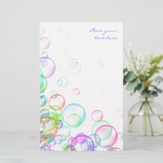 シャボン 便箋 (スタンド正面)