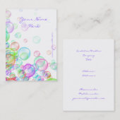 シャボン 名刺 (正面/裏面)