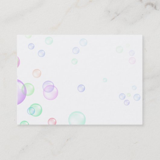 シャボン 名刺 (裏面)