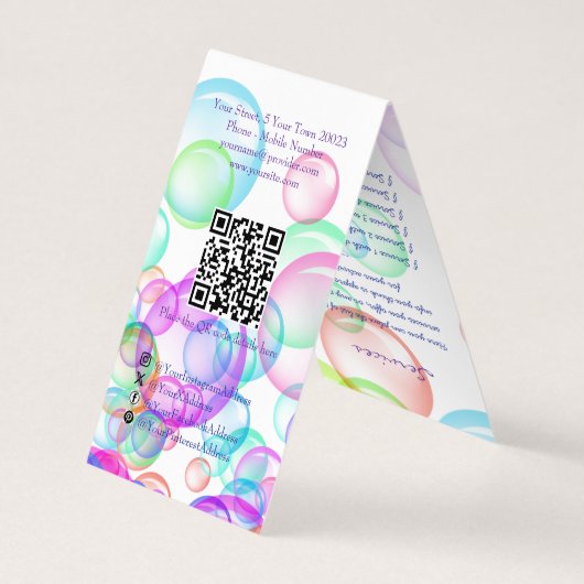 シャボン 名刺 (裏面)