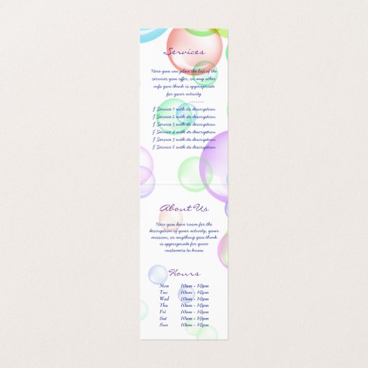 シャボン 名刺 (内部フラット)