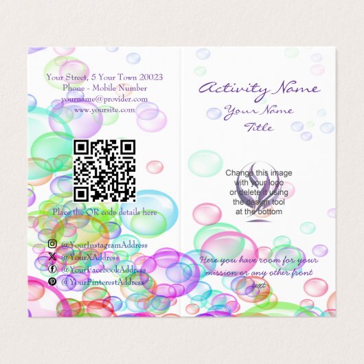 シャボン 名刺 (外部フラット)