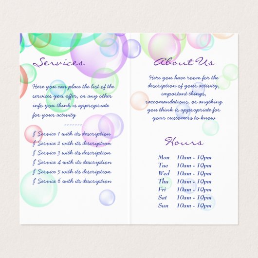 シャボン 名刺 (内部フラット)