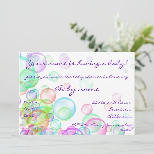 シャボン 招待状 (スタンド正面)