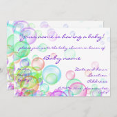 シャボン 招待状 (正面/裏面)