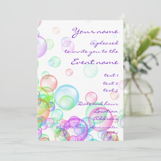 シャボン 招待状 (スタンド正面)