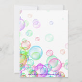 シャボン 招待状 (裏面)